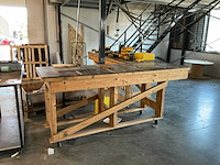 Houten werktafel (3x) - afbeelding 3 van  4
