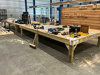 Houten werktafel - afbeelding 1 van  9