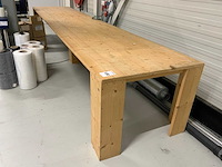 Houten werktafel - afbeelding 1 van  8