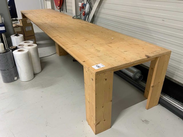 Houten werktafel - afbeelding 2 van  8