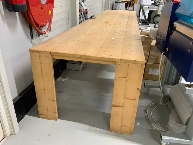 Houten werktafel - afbeelding 5 van  8