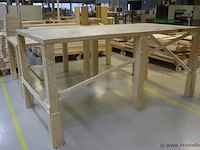 Houten werktafel - afbeelding 1 van  5