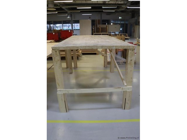 Houten werktafel - afbeelding 3 van  5