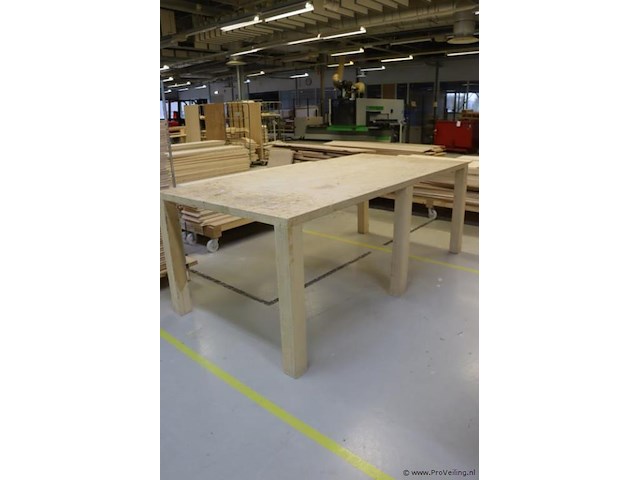 Houten werktafel - afbeelding 1 van  5