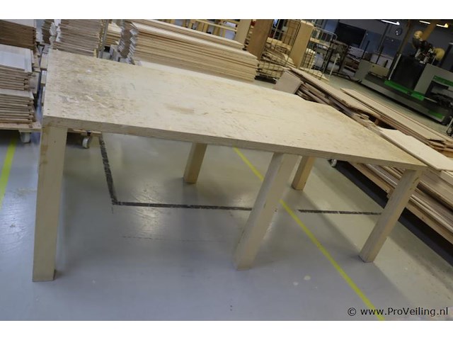 Houten werktafel - afbeelding 2 van  5
