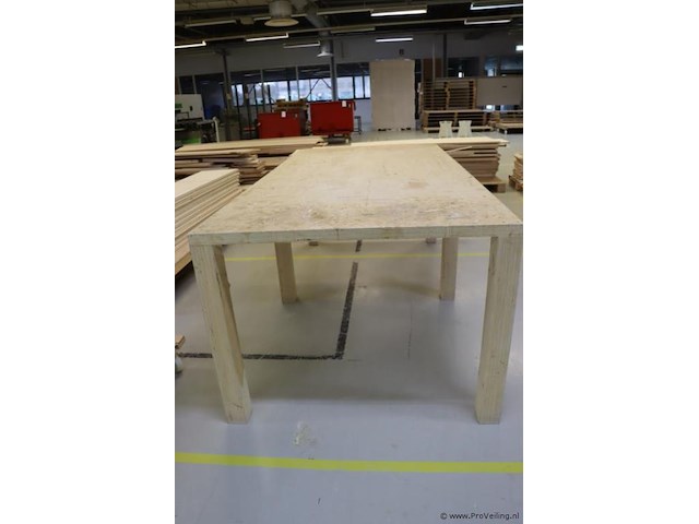 Houten werktafel - afbeelding 3 van  5