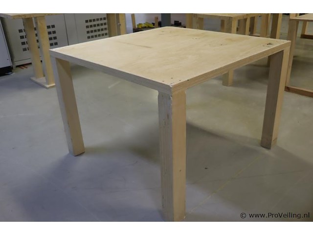 Houten werktafel - afbeelding 1 van  5