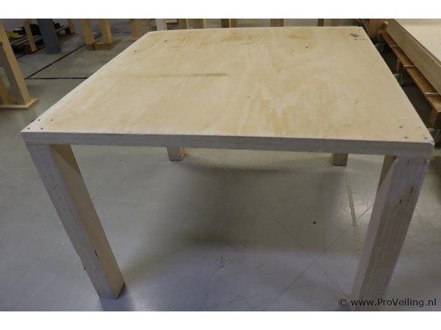 Houten werktafel - afbeelding 2 van  5