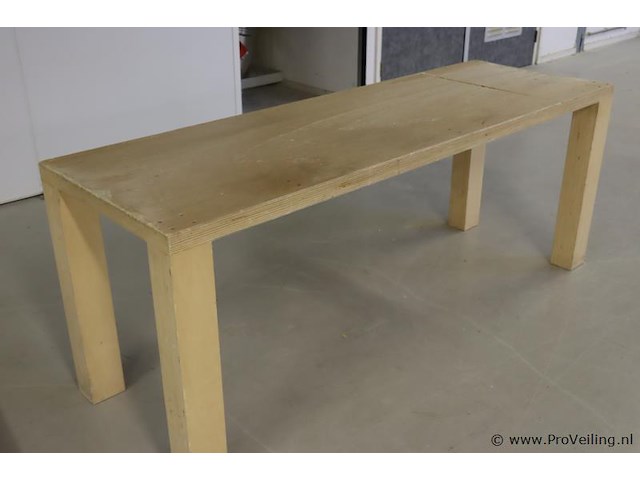 Houten werktafel - afbeelding 1 van  6