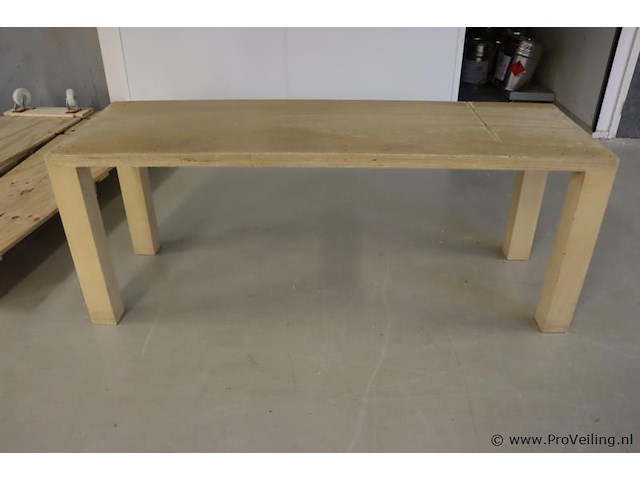 Houten werktafel - afbeelding 2 van  6