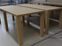 Houten werktafels - 2 stuks - afbeelding 1 van  4