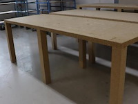 Houten werktafels - 2 stuks - afbeelding 4 van  4
