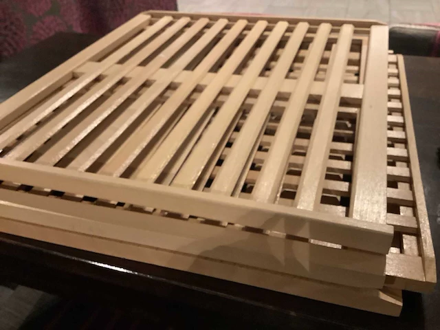 Houten wijn rekken - vinothek wine storage cabinet (5x) - afbeelding 2 van  3