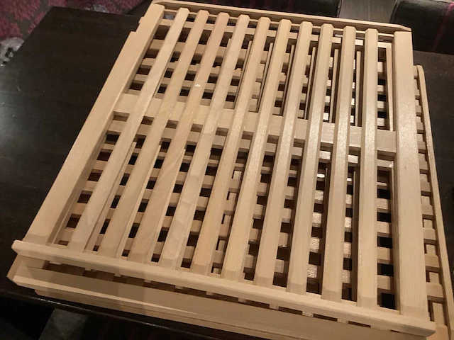 Houten wijn rekken - vinothek wine storage cabinet (5x) - afbeelding 3 van  3