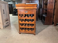 Houten wijnrek met dienblad - afbeelding 8 van  14