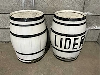 Houten wijnvat (2x) - afbeelding 2 van  7