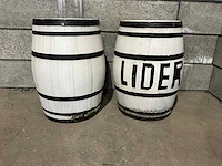 Houten wijnvat (2x) - afbeelding 3 van  7