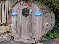 Houten wijnvat-sauna (70–80°c) - afbeelding 3 van  10