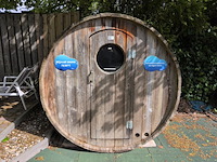Houten wijnvat-sauna (70–80°c) - afbeelding 4 van  10