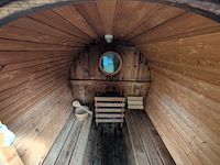 Houten wijnvat-sauna (70–80°c) - afbeelding 7 van  10