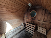 Houten wijnvat-sauna (70–80°c) - afbeelding 9 van  10