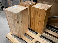 Houten zuil (3x) - afbeelding 2 van  3