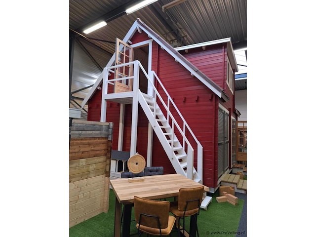 Houtenchalet - 500x500x550cm - afbeelding 17 van  19