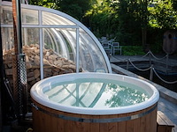 Houtgestookte hottub, baden in luxe