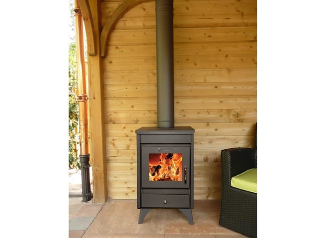 Houtkachel 9kw, victoria, ray, zwart - afbeelding 3 van  4