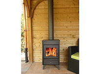 Houtkachel 9kw, victoria, ray, zwart - afbeelding 3 van  4