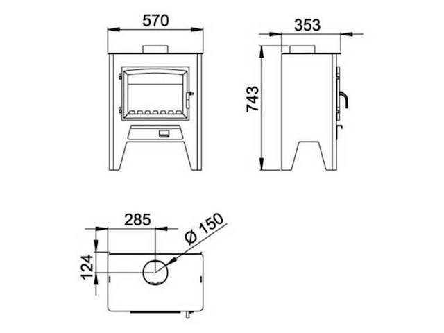 Houtkachel boreal, eco 200 - afbeelding 5 van  5