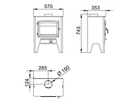 Houtkachel boreal, eco 200 - afbeelding 5 van  5
