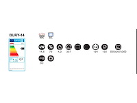 Houtkachel bronpi, bury 14 3-zijdig gietijzer - afbeelding 6 van  7