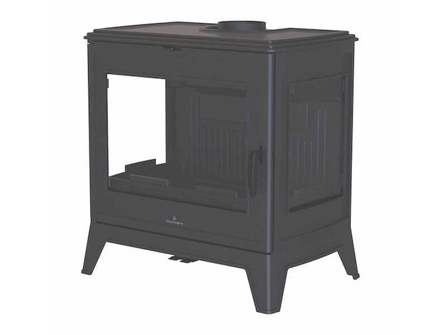 Houtkachel bronpi, bury 14 3-zijdig gietijzer - afbeelding 1 van  8