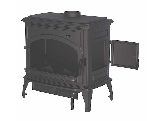 Houtkachel bronpi, etna - gietijzer - zijlade - afbeelding 5 van  7