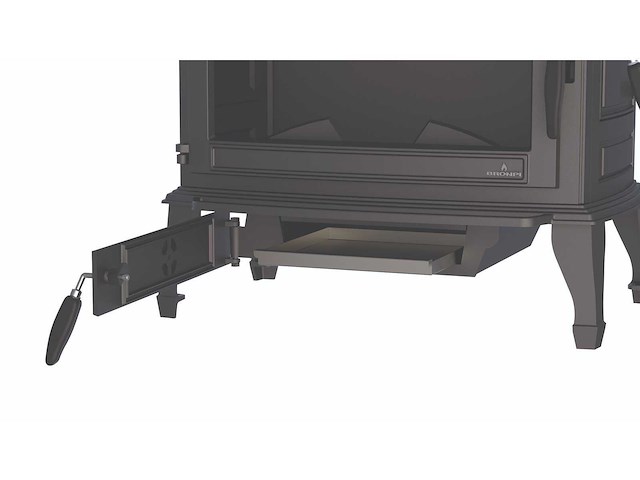 Houtkachel bronpi, etna - gietijzer - zijlade - afbeelding 7 van  7