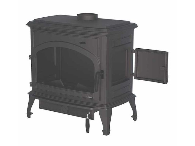 Houtkachel bronpi, etna - gietijzer - zijlade - afbeelding 5 van  8