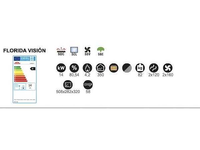 Houtkachel bronpi, florida vision - afbeelding 6 van  6