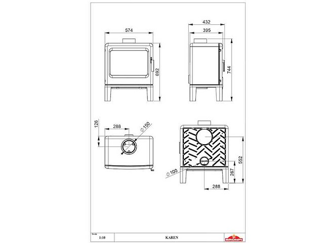 Houtkachel bronpi, karen - afbeelding 3 van  4