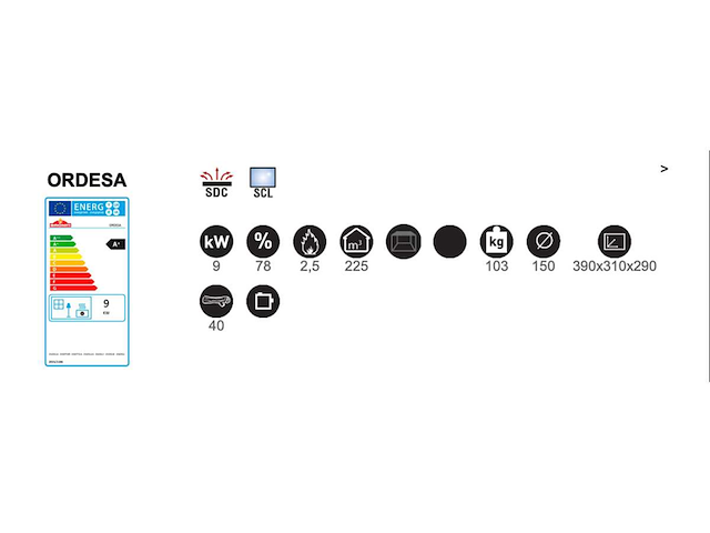 Houtkachel bronpi, ordessa - gietijzer - vrijstaand - afbeelding 8 van  8