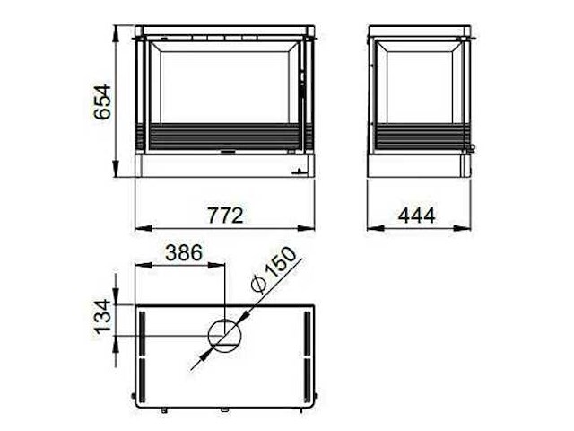 Houtkachel bronpi, versailles c vision - afbeelding 4 van  9
