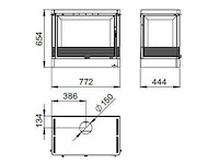 Houtkachel bronpi, versailles c vision - afbeelding 4 van  9