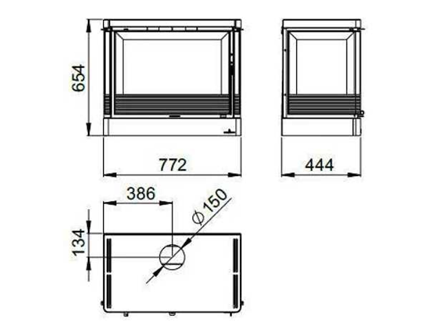 Houtkachel bronpi, versailles c vision - afbeelding 5 van  10