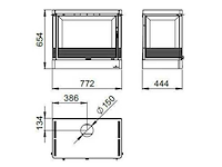 Houtkachel bronpi, versailles c vision - afbeelding 5 van  10