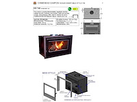 Houtkachel, cc/sp 749 - inzethaard - afbeelding 4 van  4