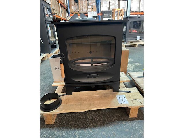 Houtkachel charnwood, c-five (zwart), zwart - afbeelding 2 van  3