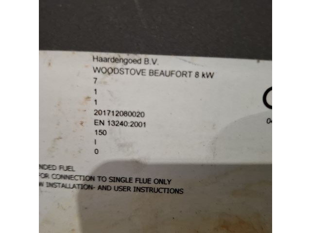 Houtkachel, haarlengte b.v., woonstede beaufort 8 kw - afbeelding 13 van  13