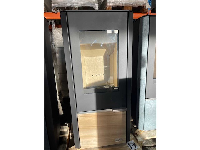 Houtkachel, king zandsteen - vrijstaand - afbeelding 1 van  3