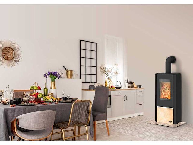 Houtkachel king zandsteen - vrijstaand - afbeelding 3 van  3