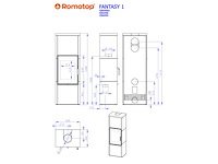 Houtkachel romotop, fantasy - afbeelding 4 van  4